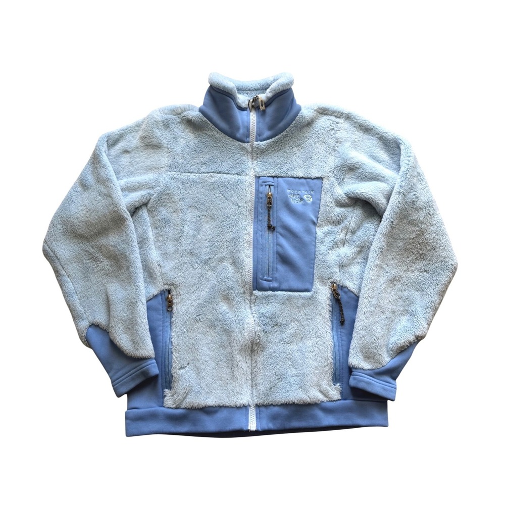 Mountain Hardwear Monkey Woman Fleece Jacket Blue Full Zip Polartec Small
